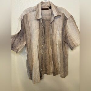 Men's linen Striped Casual Shirt